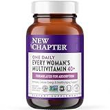 New Chapter Women's Multivitamin 40 plus for Energy, Healthy Aging + Immune Support with 20+ Nutrients -- Every Woman's One Daily 40+, Gentle on the Stomach, 48 Count