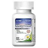 HealthA2Z® Allergy Relief | Loratadine 10mg | Antihistamine | Relief from Itchy Throat, Sneezing, Runny Noses | 24-Hours Allergy Medicine (300 Tablets)
