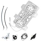 Azdele Heating Element for Samsung Dryer, Dryer Heating Element DC47-00019A for Samsung dv42h5000ew/a3 dv45h7000ew/a2 Dryer Parts, Including DC96-00887A, DC47-00016A, DC47-00018A and DC32-00007A
