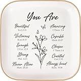 LITTLEBIGGER Christian Gifts for Women - Jewelry Tray，Confirmation Gifts for Teen Girls，Bible Verse Gift，Religious Gifts for Women，Baptism Gifts for Girl，Great Gift for Daughter’s Confirmation