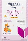 Hyland's Baby Daytime Soothing Tablets with Chamomilla, Natural Relief of Oral Discomfort, Irritability, and Swelling, (Pack of 1, 125 Count Total)