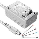3DS Charger Kit Compatible with Nintendo 3DS/ New 3DS XL/DSi/DSi XL/2DS/ 2DS XL 100-240V Wall Plug Adapter with 4 Metal Retractable Stylus Pen for 3DS/3DS XL/3DS LL