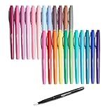 Amazon Basics Felt Tip Marker Pens, Versatile for Writing, Drawing, and Journaling, Assorted Colors, 24-Pack