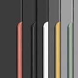 Shozafia 4 Pack Finger Pulls for Cabinets Finger Handles Drawer Edge Tab Pull, Modern Dresser Long Concealed Handles Kitchen Cabinet Hardware (7.87"(200mm),Black)