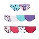 Hanes Girls' Hipster Underwear Pack, Cotton Hipster Panties, Cotton Panties, 10-Pack (Colors/Patterns May Vary)