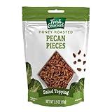 Fresh Gourmet Pecan Pieces | Honey Roasted Flavor | 3.5 Ounce | Crunchy Snack and Salad Topper