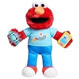 Just Play Sesame Street 13-inch Learning Elmo Plush Stuffed Animal with 50+ Phrases, Lights, Sounds, & Motion, Learning and Education, Kids Toys for Ages 18 Month