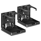 Spurtar 2pcs Car Cup Holder Fit Most Size Mugs Water Bottle Drink 60-100MM Adjustable Folding Wall Car Desk Cup Holder for Trucks, RVs, Vans, Boats, Campers, Caravans