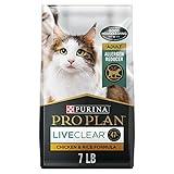 Purina Pro Plan Allergen Reducing, High Protein Cat Food, LIVECLEAR Chicken and Rice Formula - 7 lb. Bag