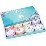 CalmNFiz Shower Steamers 8 Pack Set Shower Bombs Tablets in Box with 8 Fragrances with Shea Butter for Self-Care & Relaxation, Idea for Mother's Day, Women and Men