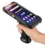 MUNBYN IPDA101P Upgraded Android 13 Barcode Scanner with Pistol Grip, Wi-Fi 6 Handheld Mobile Computer PDA 5.5" Screen, Equipped Data Terminal SE4710 Zebra Engine, GPS 1D/2D/QR Inventory Scanner