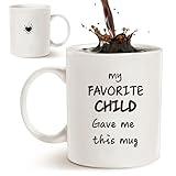 My Favorite Child Gave Me This Mug - Mom and Dad Mugs -Gifts for Parents from Daughter,Son, Kids- Novelty Birthday Present Idea for Mom,Dad - Double-Sided Mugs - 11 oz