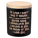 BFJLIFE Candles Gifts for Him Men Romantic Unique Husband Boyfriend Gifts for Valentines Fathers Day Christmas Anniversary Birthday Stocking Stuffers Novelty Lavender Scented Soy Candle