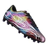 Vizari Ladera Firm Ground Men's Soccer Cleats | Premium Synthetic Material Sports Shoes for Teens and Adults with Superior fit & Comfort | Water Resistant & Anti-Slip Football Cleats - Black, 10.5