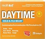 HealthA2Z® Daytime | Cold & Flu Medicine | Powerful Multi-Symptom Daytime(20 Softgels) (Daytime Cold & Flu Medicine (20 Count Pack of 1))