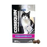 Nutramax Cosequin for Cats Joint Health Supplement, Contains Glucosamine for Cats, Plus Chondroitin and Omega-3s, Supports Joint and Skin and Coat Health, Soft Chews, 60 Count