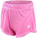 New Balance Girls Athletic Shorts - Active Performance Mesh Running Shorts - Dolphin Gym Shorts for Girls (Sizes: 7-16), Size 14-16, Pink