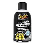 Meguiar's Whole Car Air Refresher, Car Odor Eliminator Spray Permanently Eliminates Unwanted Vehicle Odors Throughout Your Interior, Black Chrome Scent, 2 Oz Aerosol Canister