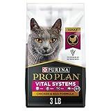 Purina Pro Plan Vital Systems Chicken and Egg Formula 4-in-1 Adult Dry Cat Food - 3 lb. Bag
