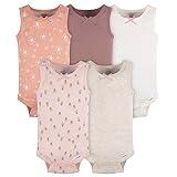 Gerber Baby Girls Multi-Pack Sleeveless Onesies Bodysuit Flowers 3-6 Months