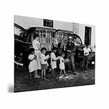 African American Children Print,North Carolina Photograph,Black and White,Kids At The Book Stand Picture,Vintage Black Art,History Poster,African American Gallery Wall Decor 11x14inch Framed Art