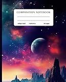 Composition Notebook Lunar Landscape: Moon Landscape | Aesthetic Journal for School, College, Office | College Ruled | 7.5x9.5 in | 110 pages