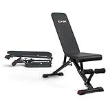 CAP Barbell Foldable Adjustable Weight Bench – Durable, Space-Saving, and Fully Adjustable for the Ultimate Home Gym Performance