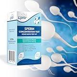 Male Fertility Test Kit, Shows Normal or Low Sperm Count, Easy Sperm Test Results in Minutes, Combine with Male Fertility Supplements for Sperm Health Vasectomy Test Kit Sperm Check Test Kit