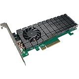 HighPoint Technologies 2-Port M.2 SSD6202A NVMe Boot RAID Controller for VMware ESXi & Virtualization Systems, Green