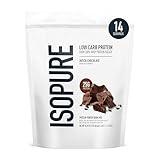 Isopure Low Carb 100% Pure Whey Isolate Protein Powder, Lactose Free, Gluten Free, With Vitamins, Dutch Chocolate, 25g Protein Per Serving, 1 Lb, 14 Servings (Packaging May Vary)
