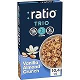 Ratio Trio Vanilla Almond Crunch Cereal, 10g Protein, Keto Friendly, 10.4 oz
