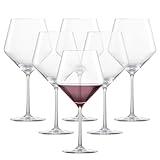 ZWIESEL GLAS Pure Burgundy Red Wine Glass (Set of 6), Graceful Burgundy Glasses for Red Wine, Dishwasher-Safe Tritan Crystal Glasses, Made in Germany (23 Ounce)