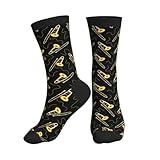 Trombone Socks Novelty Crew Casual Dress Socks Funny Music Player Gifts For Men & Women