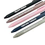 virsomier Funny Crime Ballpoint Pen Set, with Hilarious Lawyer & Criminal Sayings, Perfect Office Gag Gifts for Attorneys, Law Students & True Crime Fans, Gag Gifts (Criminal pens)