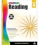 Spectrum Reading Comprehension Grade 4, Ages 9 to 10, 4th Grade Reading Comprehension Workbooks, Nonfiction and Fiction Passages, Summarizing Stories and Identifying Themes - 174 Pages