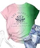 Musical Shirt Women Broadway Musical Tees Witch and Princess Changed for Good T Shirts The Ozdust Ballroom Short Sleeve Top Pink Green