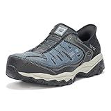 Skechers Men's Hands Free Slip-ins Cankton-Faison St Industrial Shoe, Navy/Grey, 8 Wide