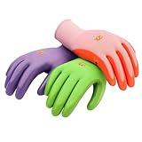 6 Pairs Women Gardening Gloves with Micro-Foam Coating - Garden Gloves Texture Grip - Working Gloves For Weeding, Digging, Raking and Pruning, Medium, Assorted color