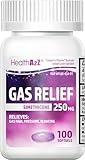 HealthA2Z® Gas Relief Simethicone 250mg | Fast Gas Relief | Relieve Symptoms Naturally (100 Softgels (Pack of 1))