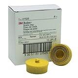 3M Scotch-Brite Roloc Bristle Disc 07525 Yellow, 2", Medium, 10 Discs/bx (3M-7525)