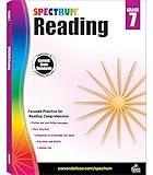 Spectrum Reading Comprehension Grade 7, Ages 12 to 13, 7th Grade Reading Comprehension Workbooks Covering Nonfiction and Fiction Passages, Analyzing and Summarizing Story Structure