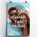 Custom Posters Print, Upload Your Images/Photos - Personalized Pictures Customized Photo (18L x 24W)