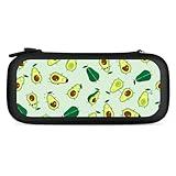 Avocado Feel Empty Portable Protective Shell Compatible with Switch Case Wristlet Travel Bag with 15 Game Cartridges Black-Style-3, 26.5x12x3.5cm
