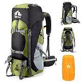 Night Cat Hiking Backpacks 90L Camping Backpacking Packs for Men Women Lightweight Outdoor for Mountaineering Traveling, No Internal Frame