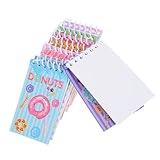ARTIBETTER 8pcs Mini Spiral Notebooks Pocket Notepads with Thick Ink Resistant for School and Office Portable Lightweight Vertical Flip Design for Easy Writing