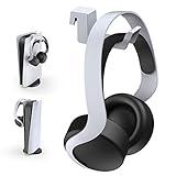 NexiGo PS5 Headphone Holder, [Minimalist Design] Mini Headphone Hanger with Supporting Bar, for Sony PlayStation 5 Gaming Headset, White