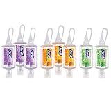Purell Advanced Hand Sanitizer Gel Infused with Essential Oils, Scented Variety Pack, 1 fl oz Travel Size Flip Cap Bottles with JELLY WRAP Carrier (Pack of 8), 3900-09-ECME17