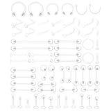 FIRSAUKI 60Pcs Clear Piercing Retainers for Surgery Bioflex Plastic Jewelry for Nipple Tongue Nose Septum Eyebrow Belly Cartilage Tragus Earrings Retainer Industrial Lip Labret Rings Studs for Work