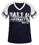 Simapak Womens Football Fans Athletic City Raglan T-Shirts - Navy & White (Size:2XL)