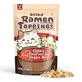 VONFAME Dried Ramen Toppings with Seafood and Vegetables Mix - Ramen Topper for noodles, 14oz (seafood)